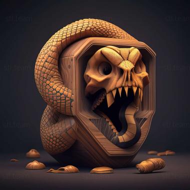 3D model Snake Rattle n Roll game (STL)